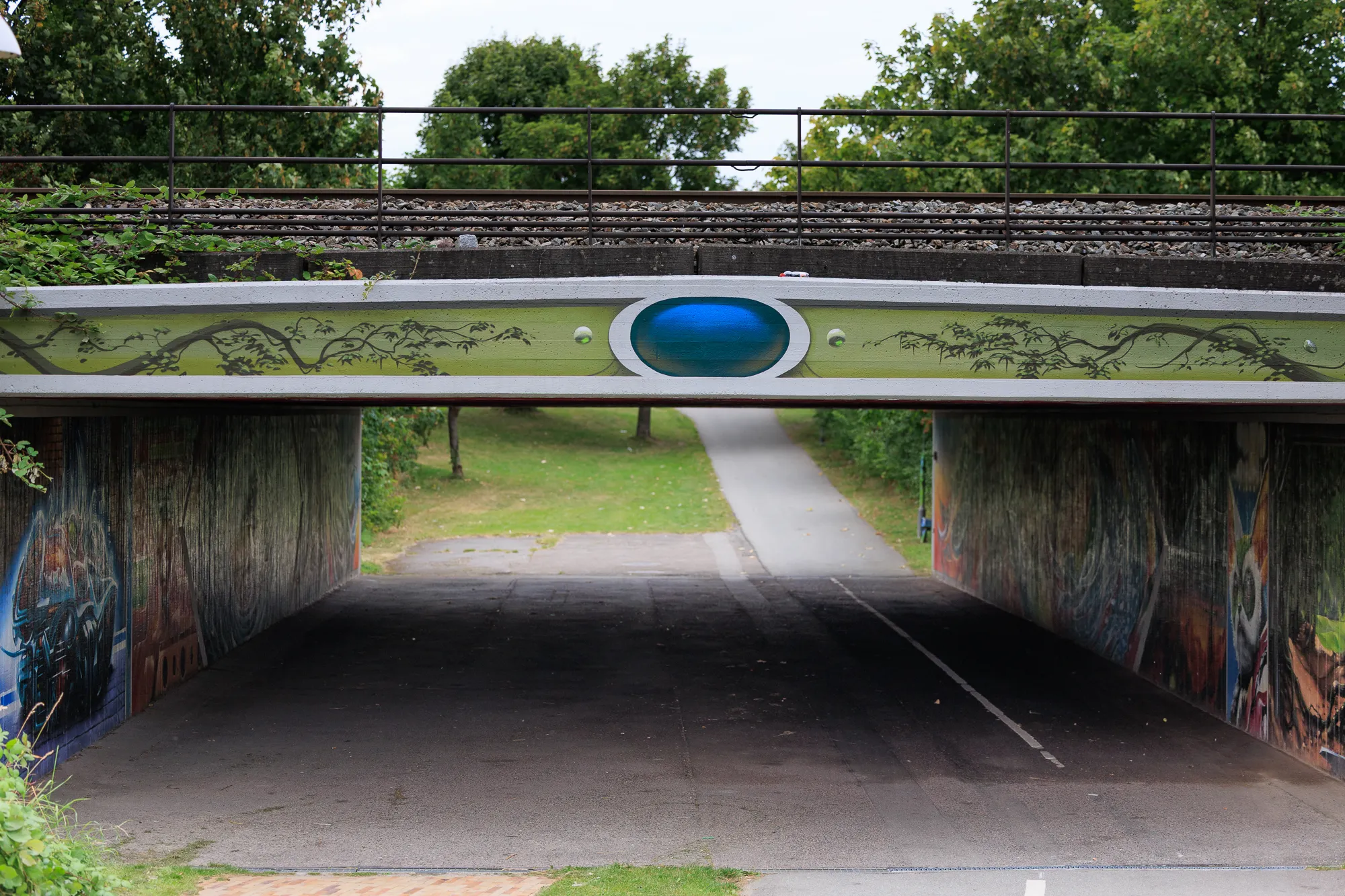 Underpass leading into Hedehusene — textures and Scandinavian light