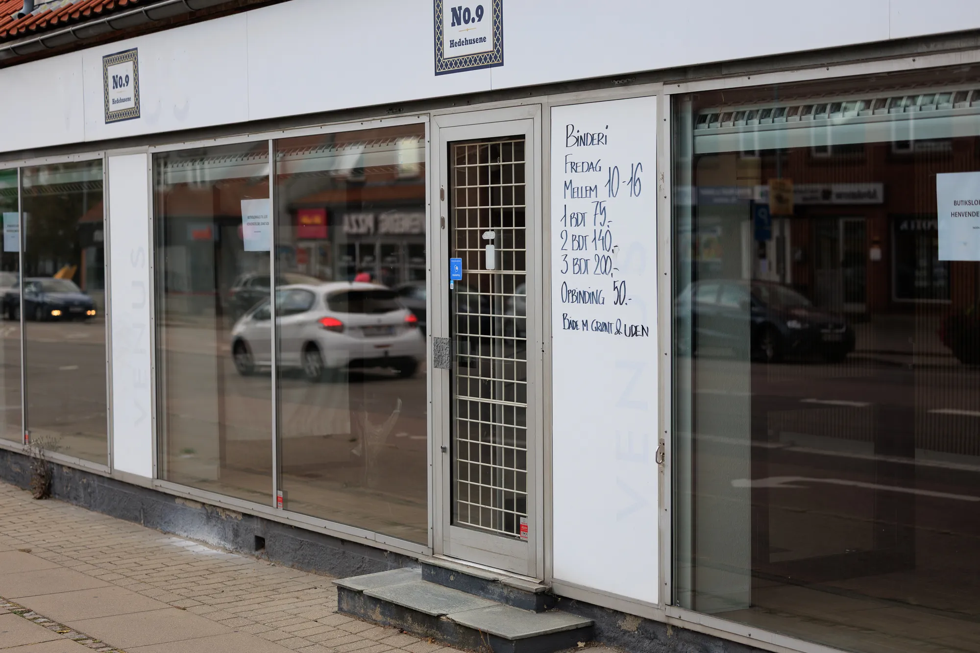 Older shopfronts — central Hedehusene