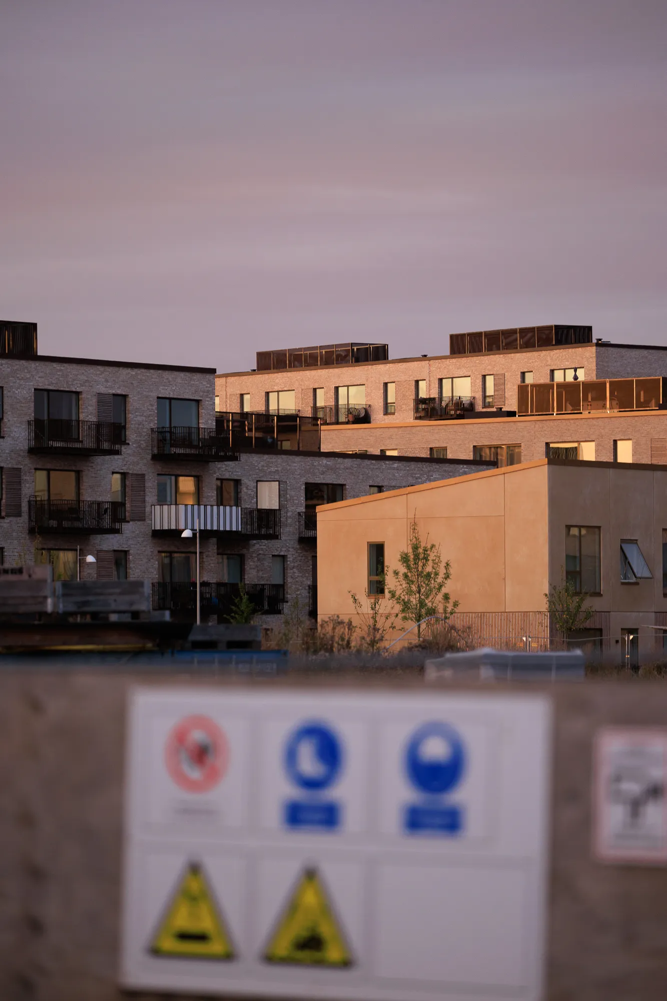 Night street calm in the district — Hedehusene